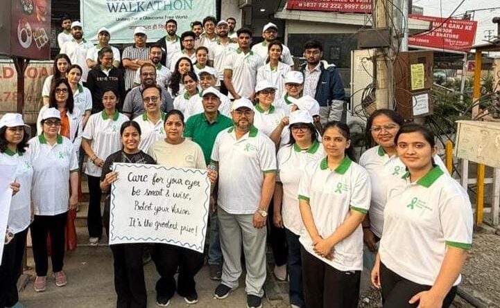 श्री महंत इन्दिरेश अस्पताल के नेत्र रोग विभाग ने ग्लूकोमा से बचाव का दिया संदेश